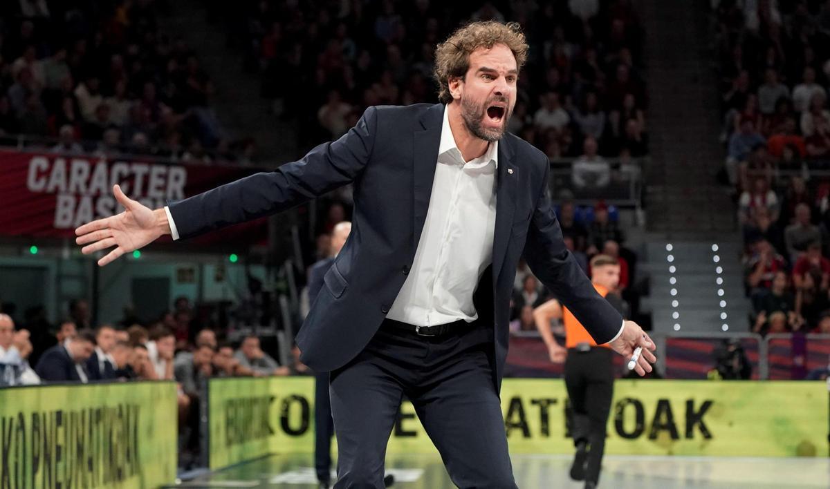 Roger Grimau vivió el peor partido del Barça en la pista del Baskonia