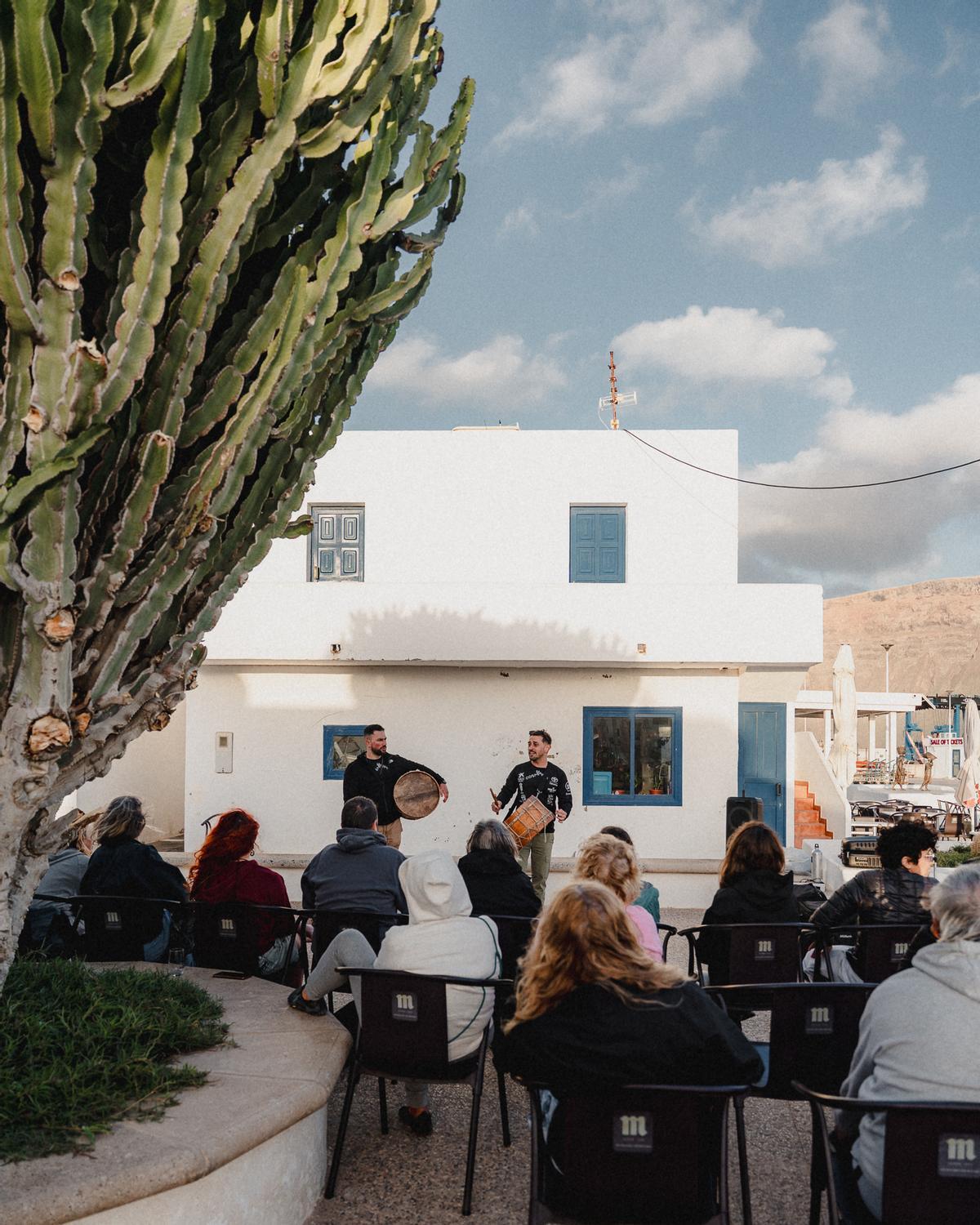 El inicio del recorrido, en La Graciosa.