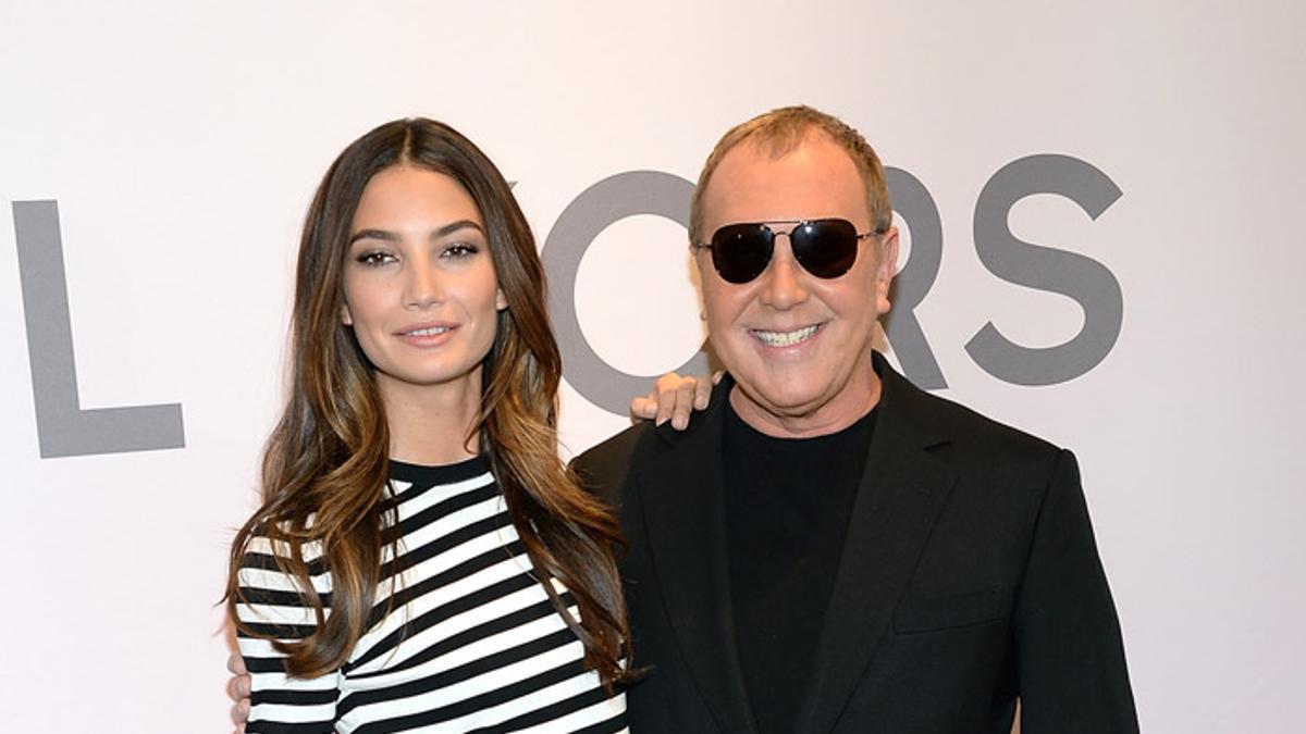 Lily Aldridge y Michael Kors