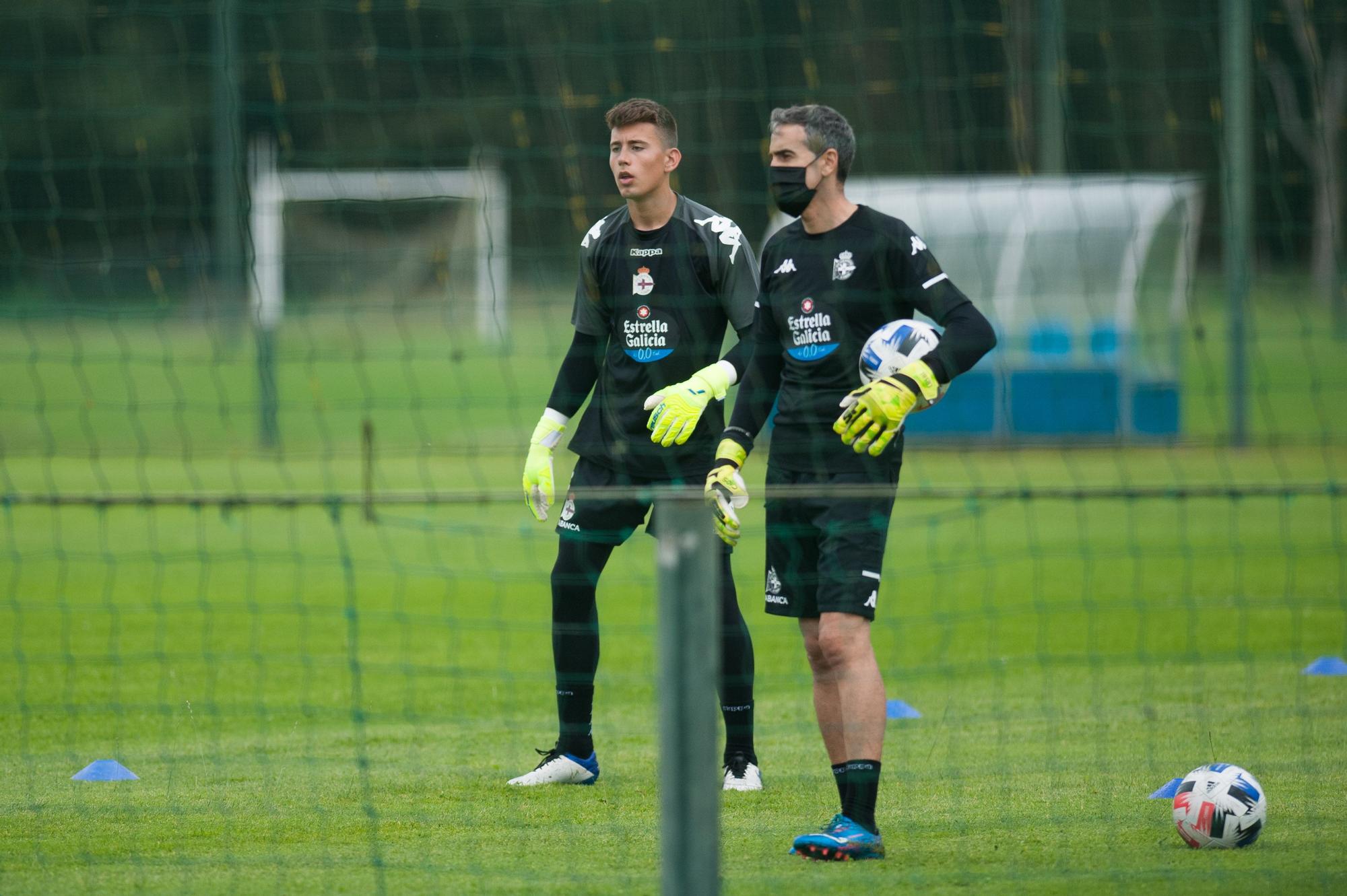 Pimer entrenamiento de la pretemporada del Dépor 2021-2022