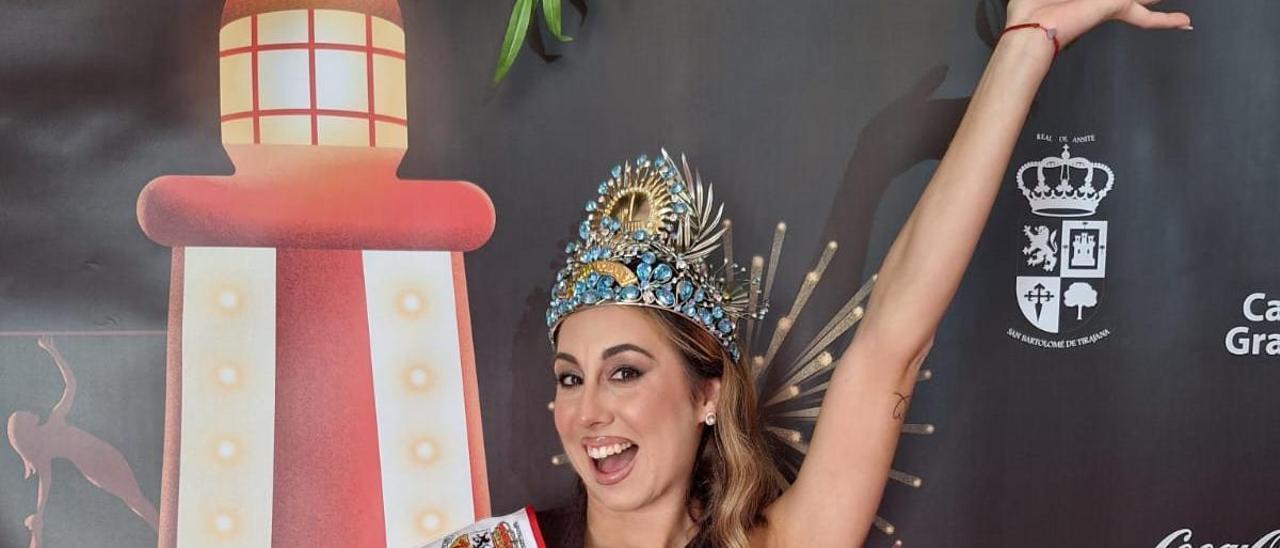 Estrella Jiménez de Bruin, Reina del Carnaval de Maspalomas 2026: «Me gustaría montar la primera escuela de circo de Maspalomas"