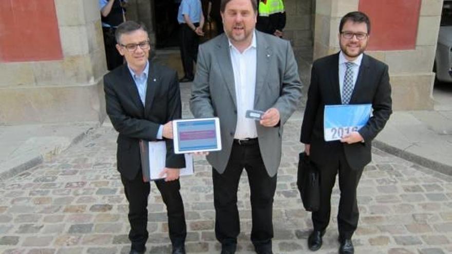 Josep Maria Jové i Junqueras, amb Aragonès, en una foto d&#039;arxiu.