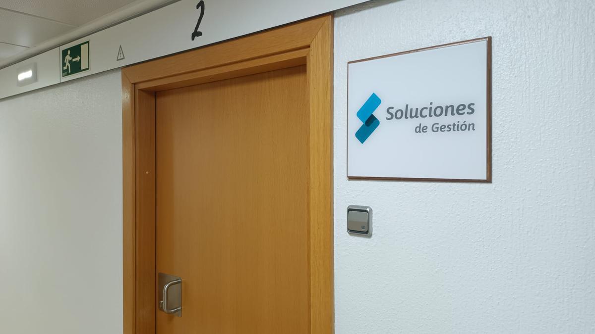 La oficina de Soluciones de Gestión, en el Edificio Aida de Zaragoza.