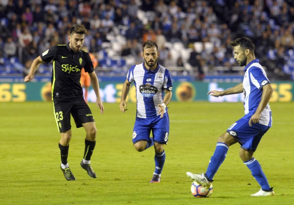 El Dépor logra la victoria ante el Sporting