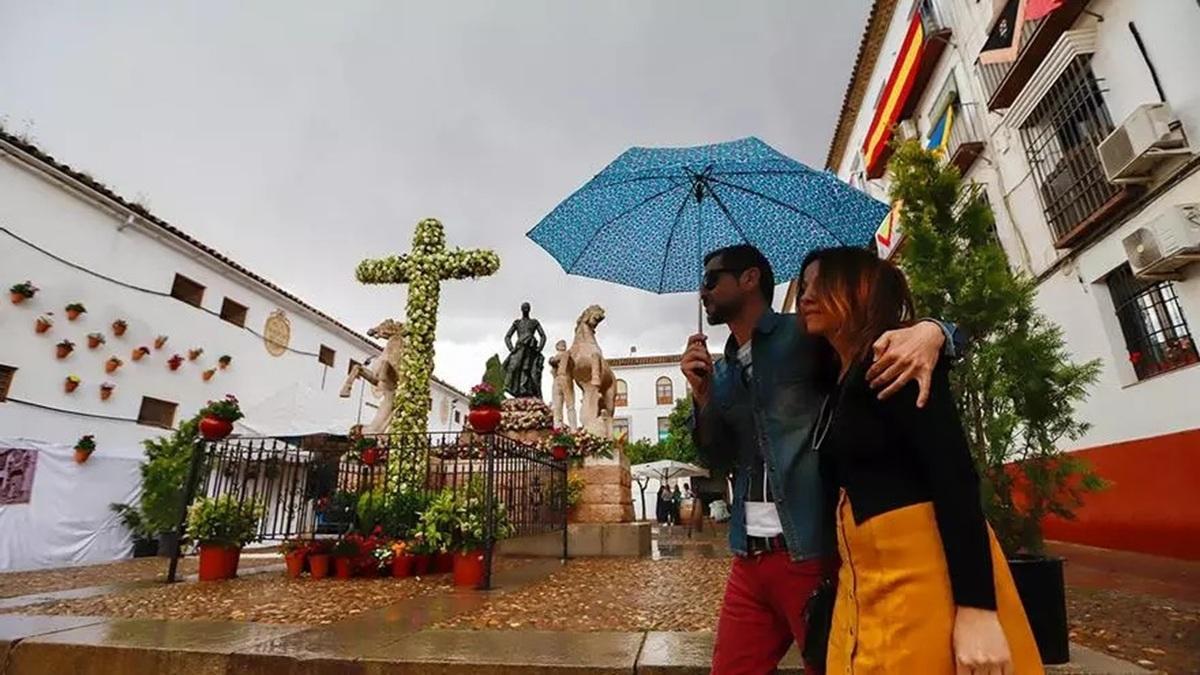 Lluvia en las Cruces de Mayo de 2022.