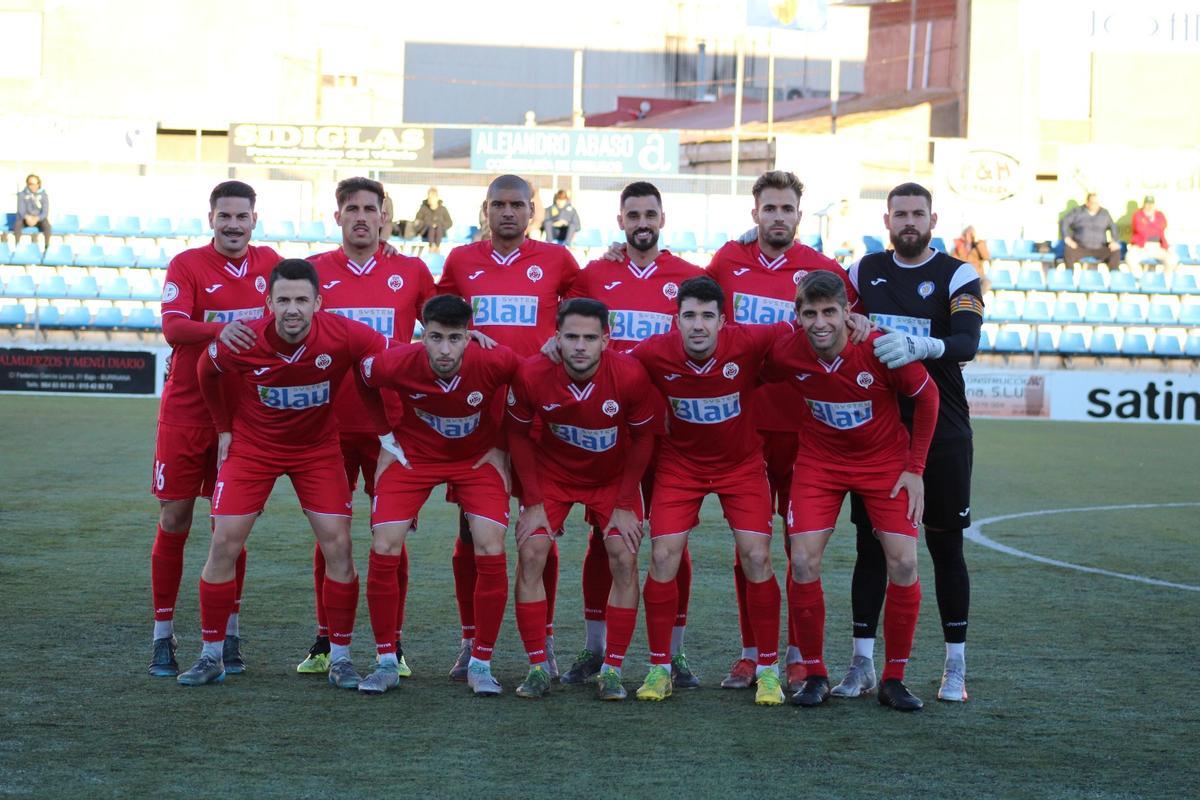 Once titular del CF Gandia en Burriana