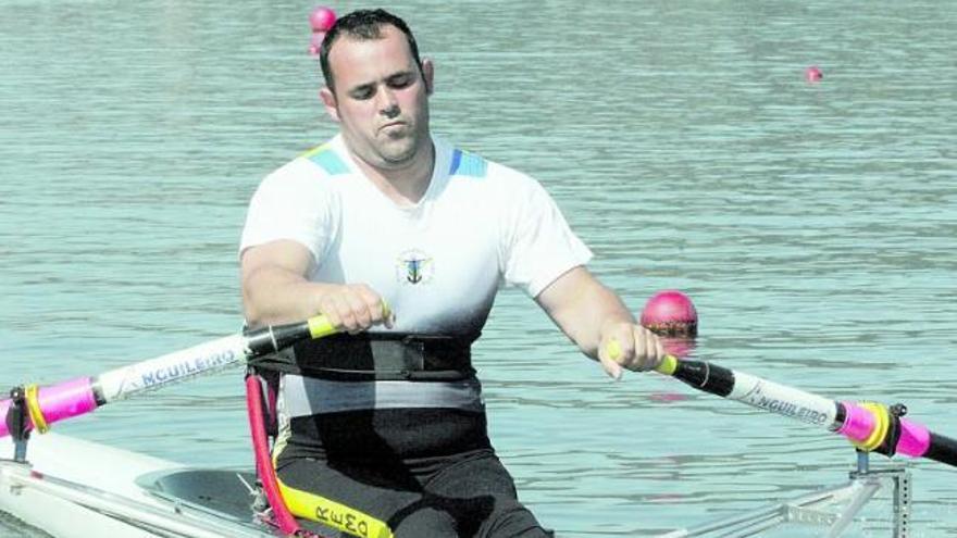 Juan Pablo Barcia, durante un entrenamiento.