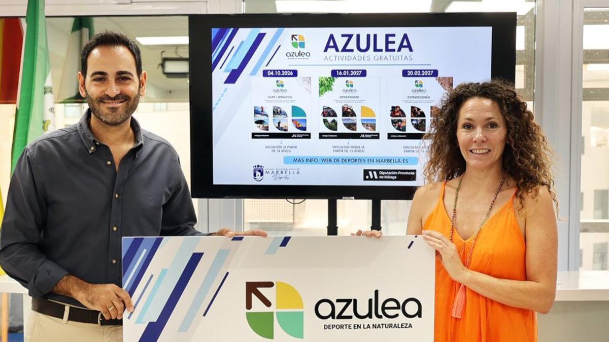 Presentación en Marbella del programa Azulea, de la Diputación.