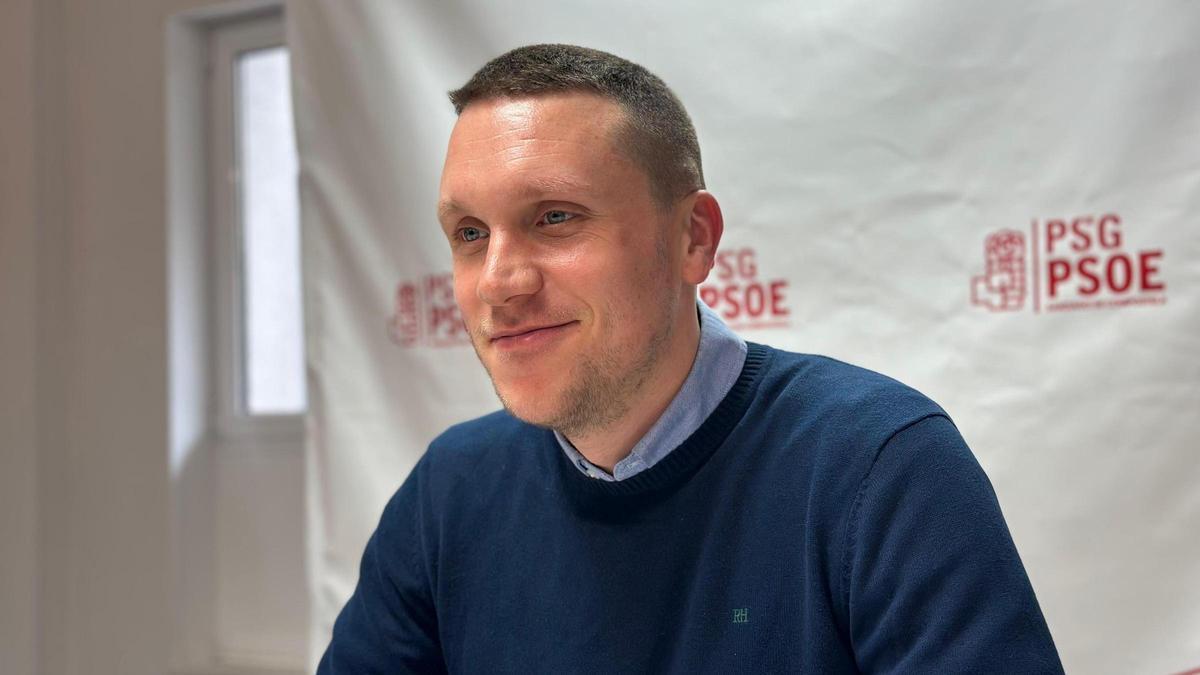 Aitor Bouza, secretario xeral do PSdeG de Santiago
