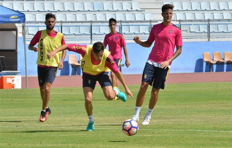 Fase final del entrenamiento de la UD Las Palmas