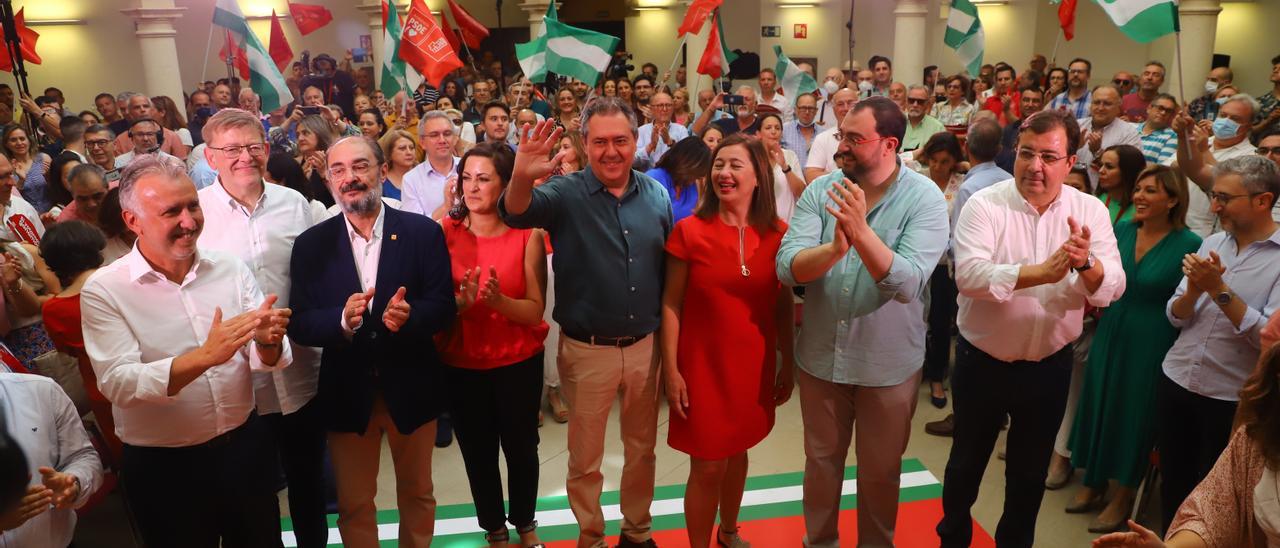 El acto central del PSOE fue el domingo 12 con presencia de Juan Espadas.