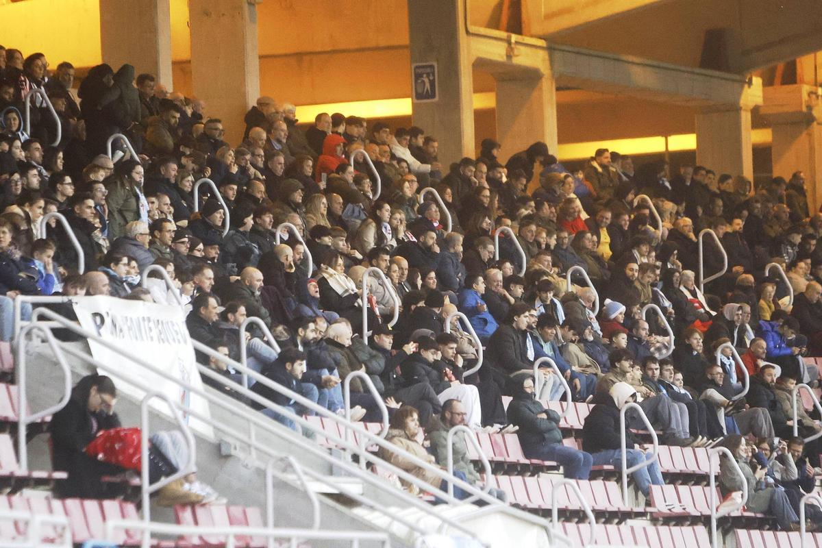 La grada de Tribuna del estadio de San Lázaro, durante un encuentro de esta temporada.
