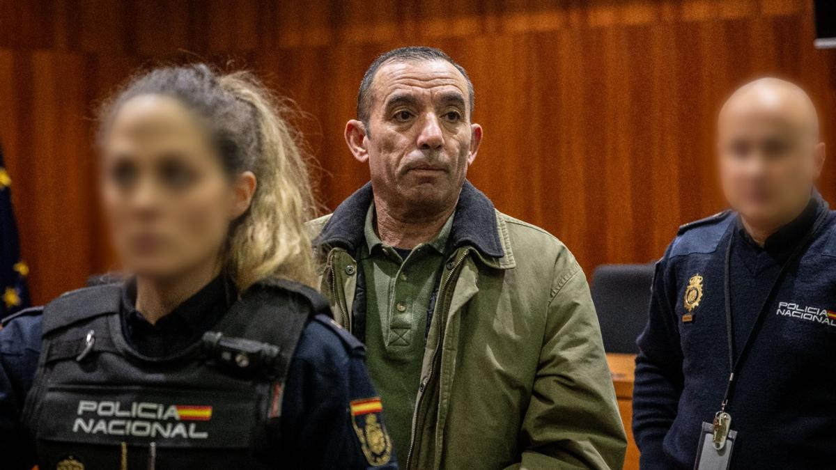 Miguel Ángel Santiago Cortés, tras conocer el veredicto en la Audiencia Provincial de Zaragoza.