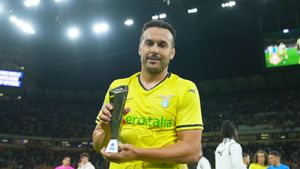 LazioÕs Pedro Panini player of the match during the Serie A soccer match between Inter and Lazio at San Siro Stadium in Milan , North Italy - Sunday , May 18 , 2025 . Sport - Soccer . (Photo by Spada/LaPresse)