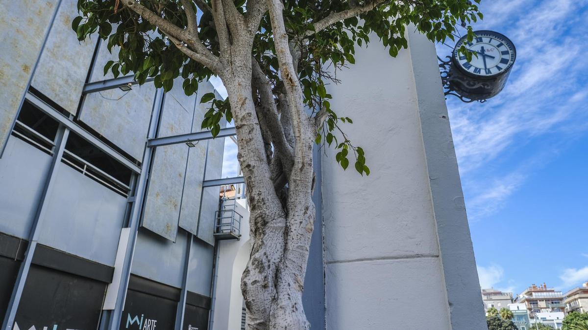 Vista exterior del edificio Miller en la actualidad, con zonas visibles comidas por el herrumbre.