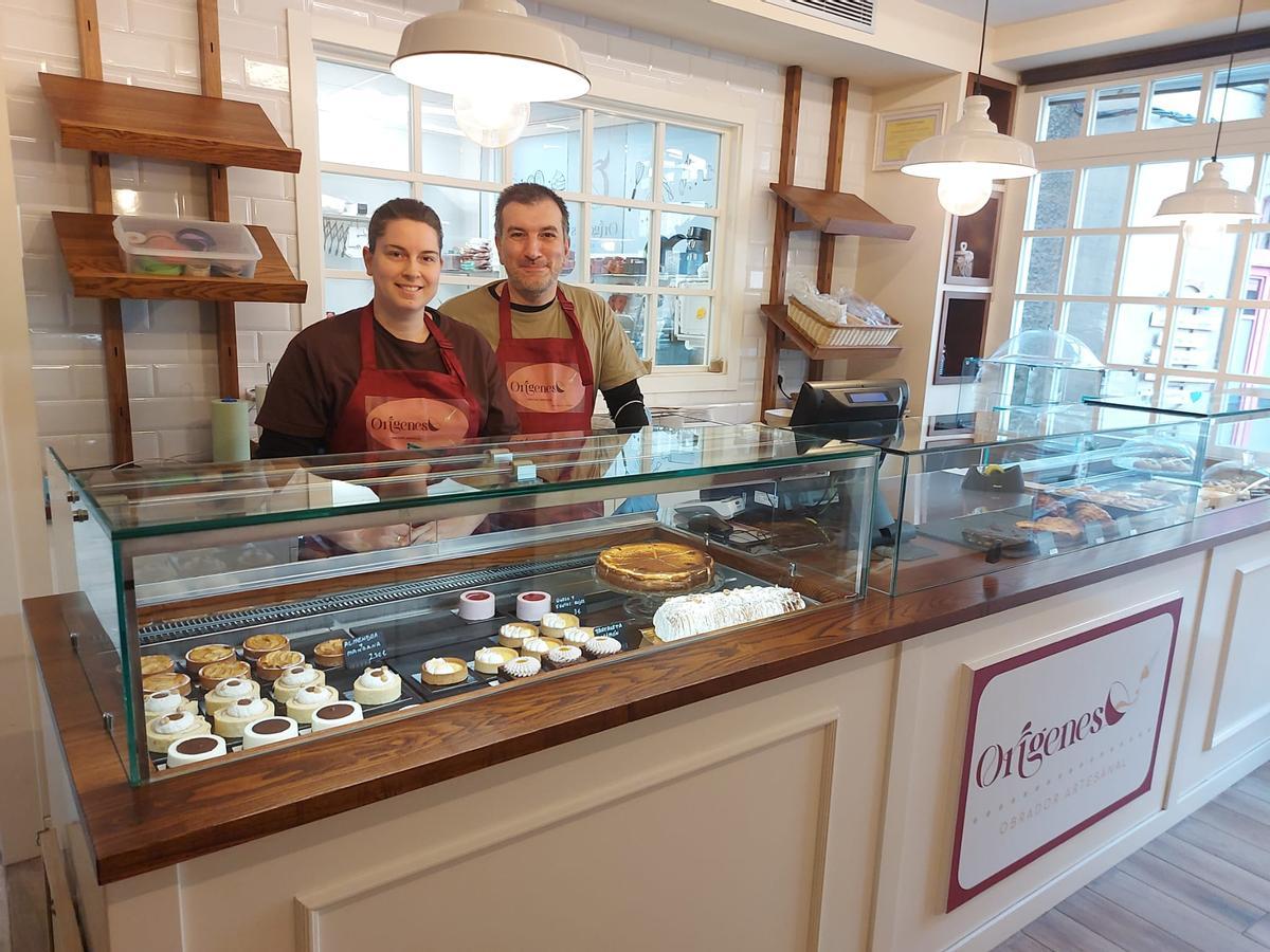 Andrea y Luis en su obrador.