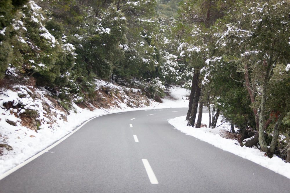 Nieve en la Serra de Tramuntana