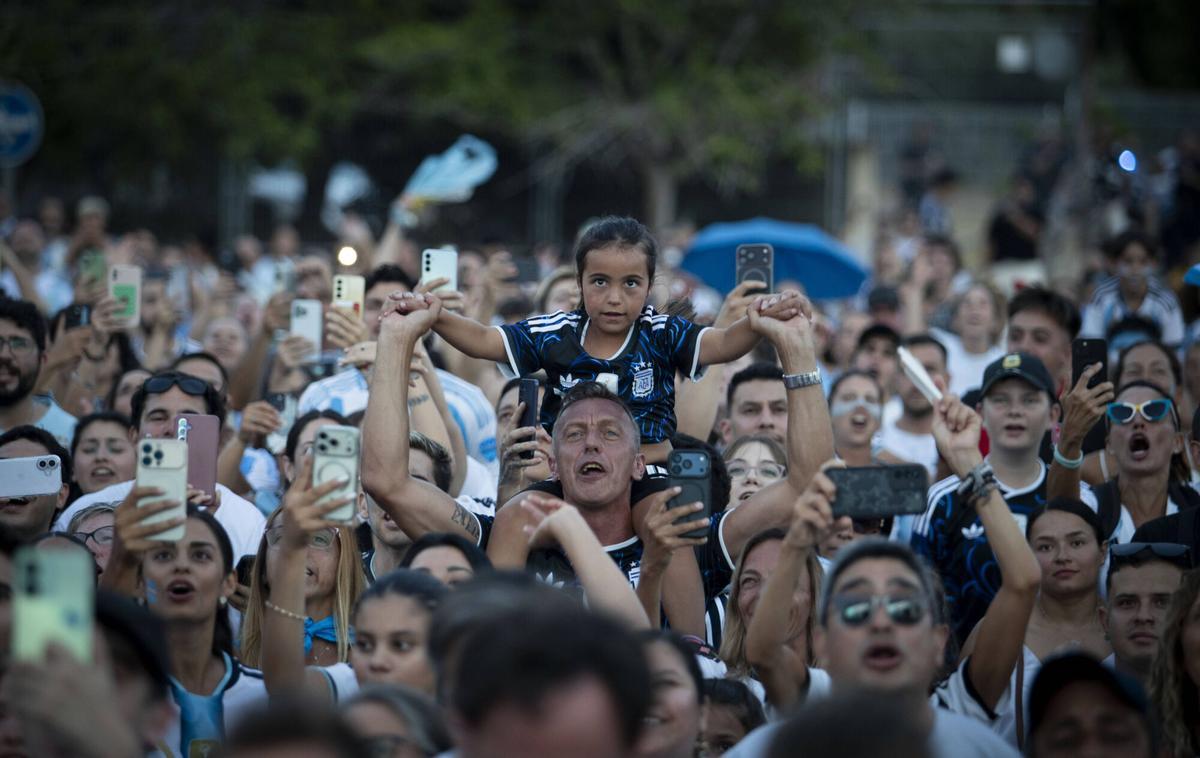 La decepción de los aficionados de Argentina en Son Moix