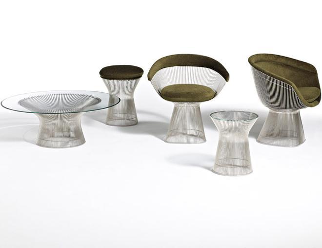 Colección de muebles cromados 'Platner' de la marca Knoll