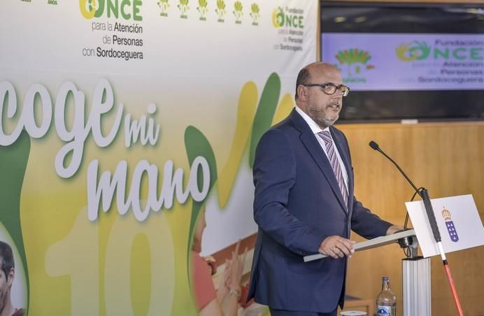 LAS PALMAS DE GRAN CANARIA A 04/07/2017. Acto conmemorativo del X Aniversario de la Fundación Once en Presidencia del Gobierno de Canrias. FOTO: J.PÉREZ CURBELO