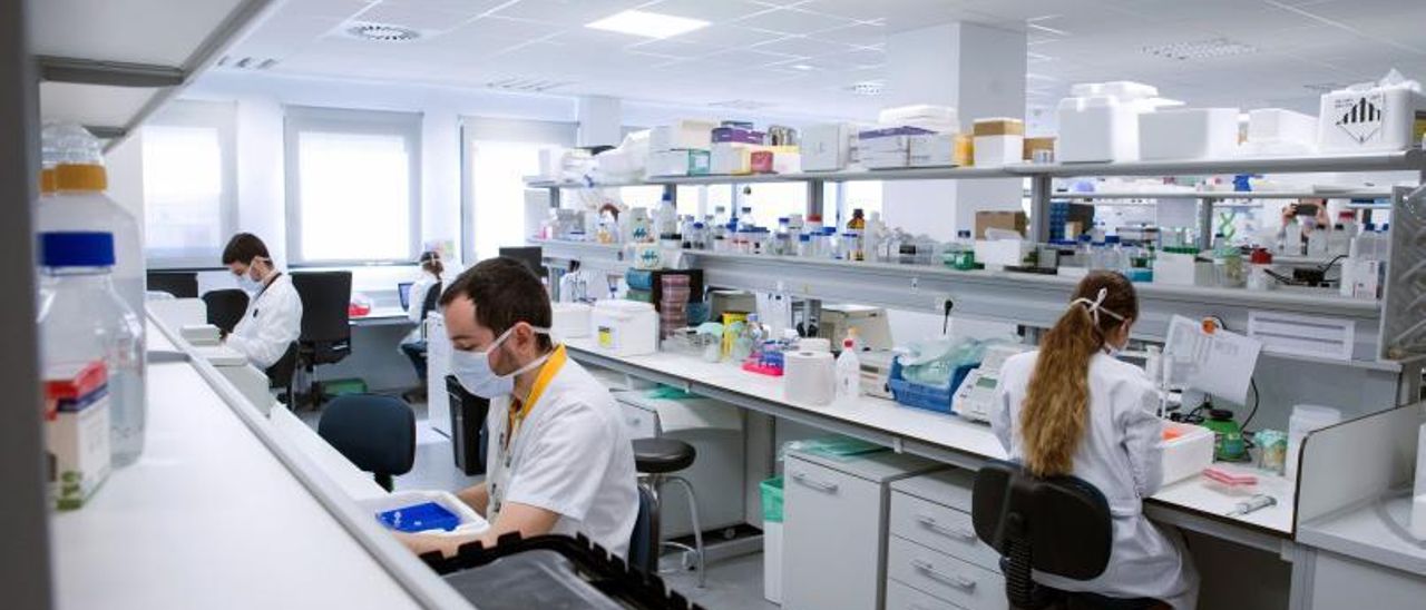 Investigadores del Hospital Universitario La Paz trabajan sobre el coronavirus. | HUGO BARREIRO