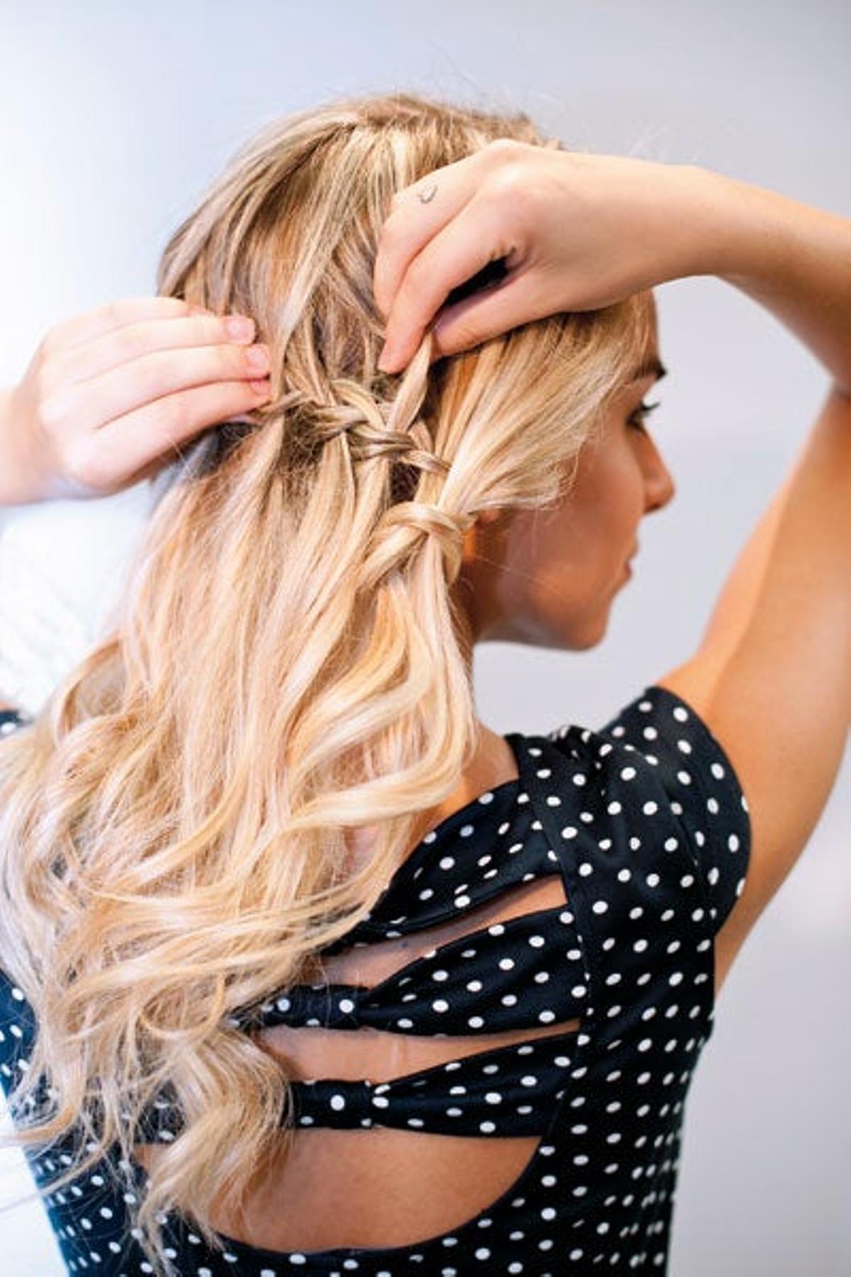 Trenzas en cascada