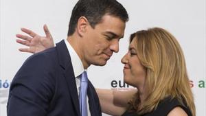 Pedro Sánchez y Susana Díaz.