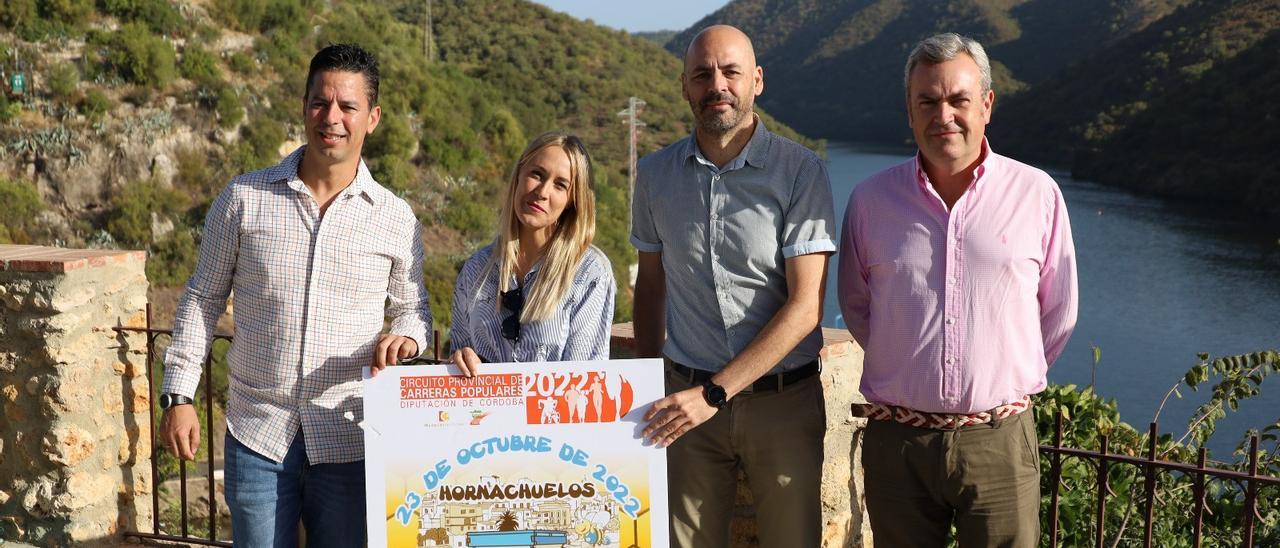 Miguel Ángel Aguilera, Ana Blasco, Alejandro Tamarit y Alberto Tejeda, en la presentación de la prueba.