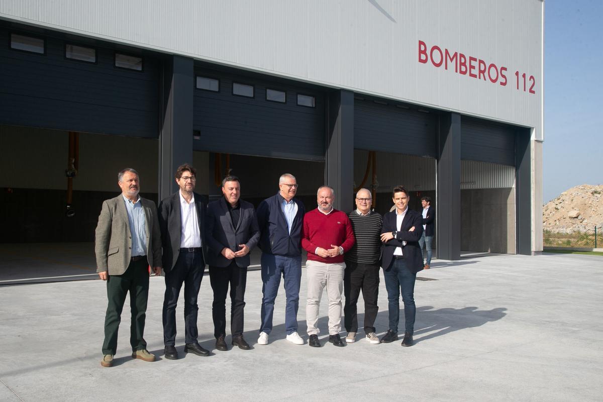 Inauguración del parque de Bomberos de Morás