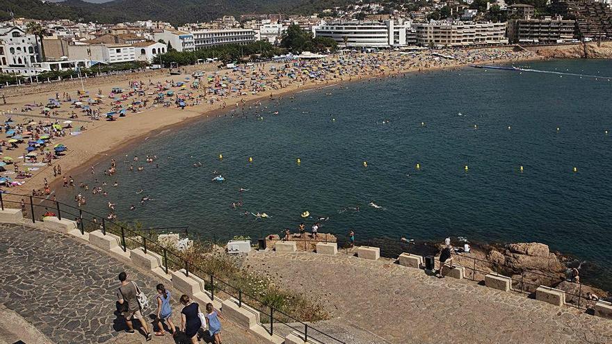 Imatge d&#039;arxiu de la platja de Tossa de Mar.