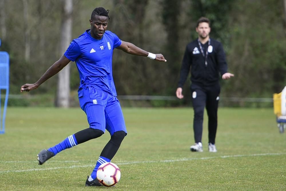 Entrenamiento del Oviedo en El Requexón