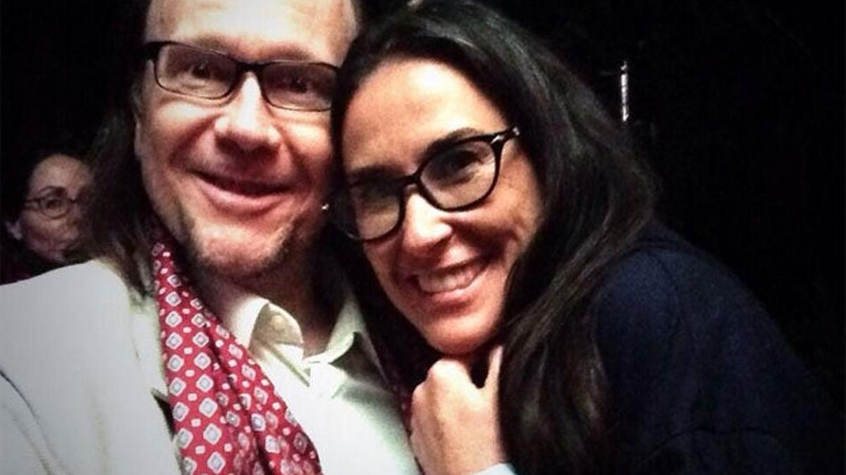 Santiago Segura y Demi Moore, compañeros de rodaje en Canarias