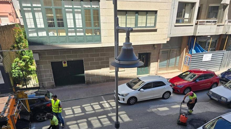 Comenzaron las tareas de bacheo en Cangas y las pa