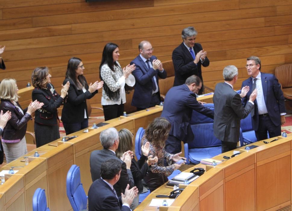 Feijóo, reelegido presidente de la Xunta