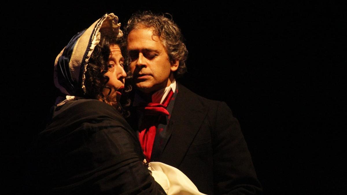 Una de las escenas de la obra ‘Un puente al más allá’