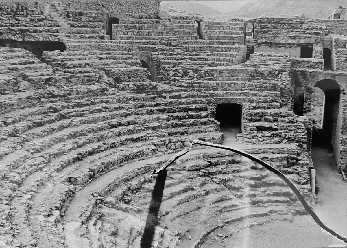 Estado anterior a la intervención en el Teatro Romano.
