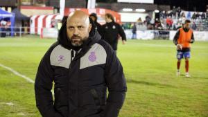 Manolo González ayer en el partido frente la UD Barbastro