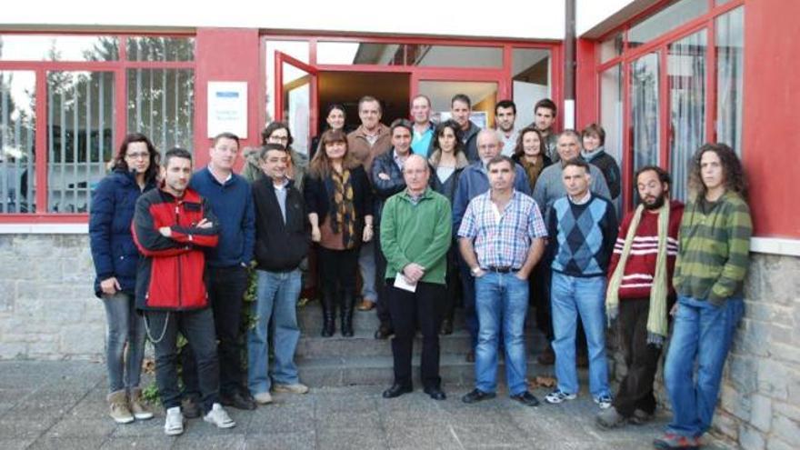 Participantes en el curso, en la Escuela de Ganadería de Villaviciosa.