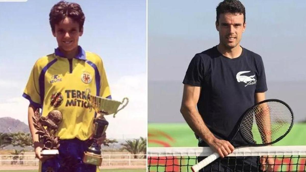 Bautista, entre el fútbol y el tenis.