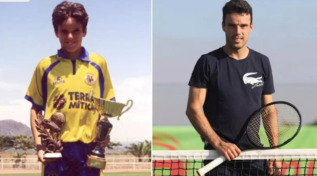 Bautista, entre el fútbol y el tenis.