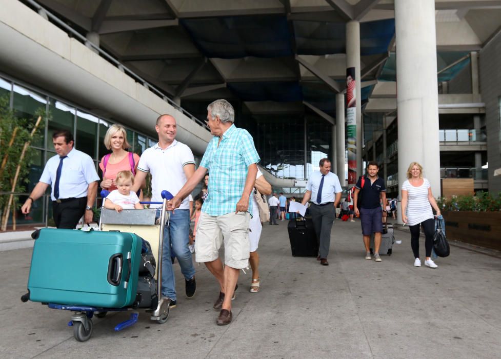 Operación retorno en el aeropuerto de Málaga