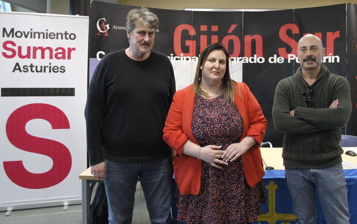 Xabel Vegas, Carolina Hevia y Txema Guijarro.