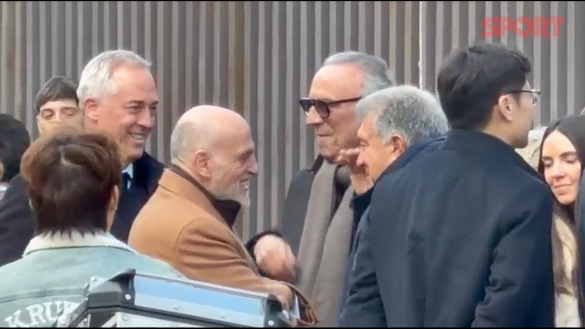 Primera imagen reencuentro Laporta-Tebas