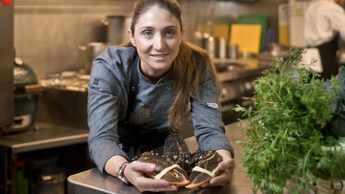 La cocinera Lucía Freitas.