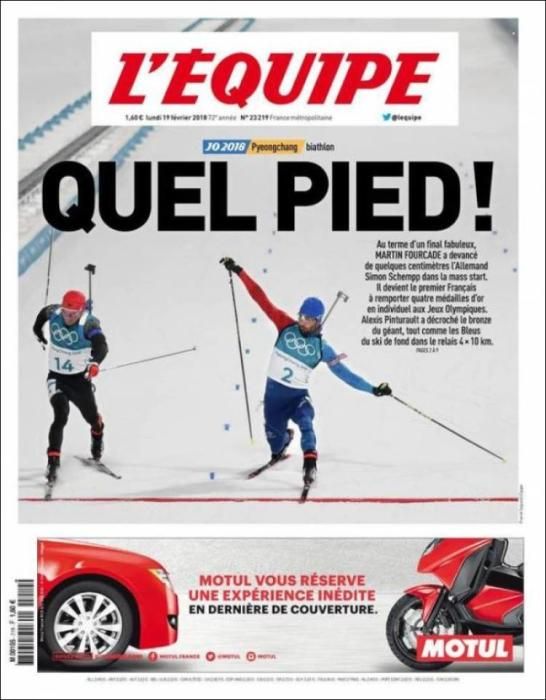 Portada lunes 19 de febrero de 2018