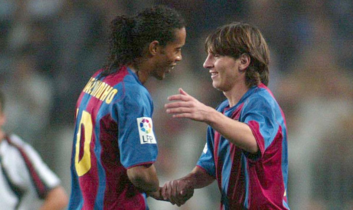 Messi i Ronaldinho, el 2007.