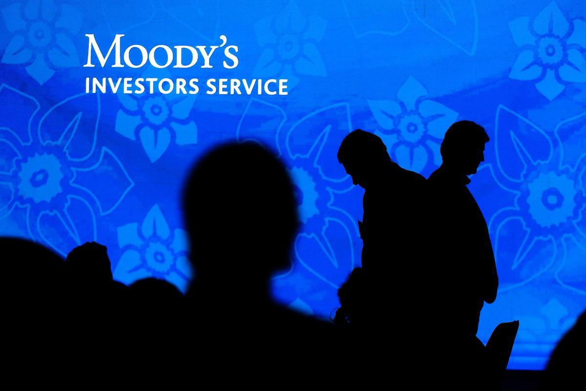 Fotografía de archivo en donde se ve el logotipo de la calificadora estadounidense Moody's