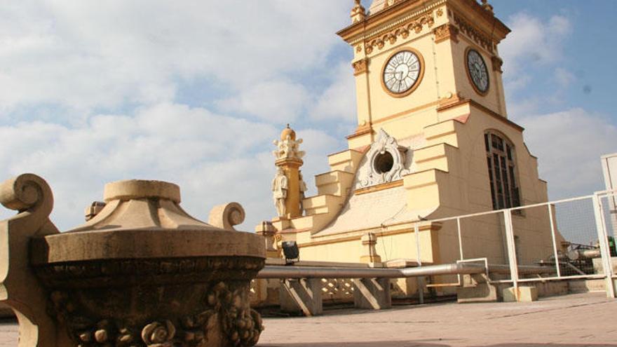 Terraza de la Casa Consistorial de Málaga, que este año cumple un siglo.