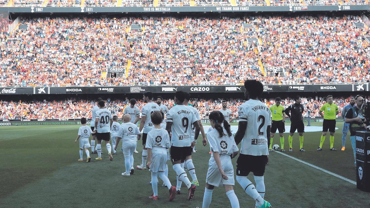 Partido de liga Valencia CF - Real Madrid