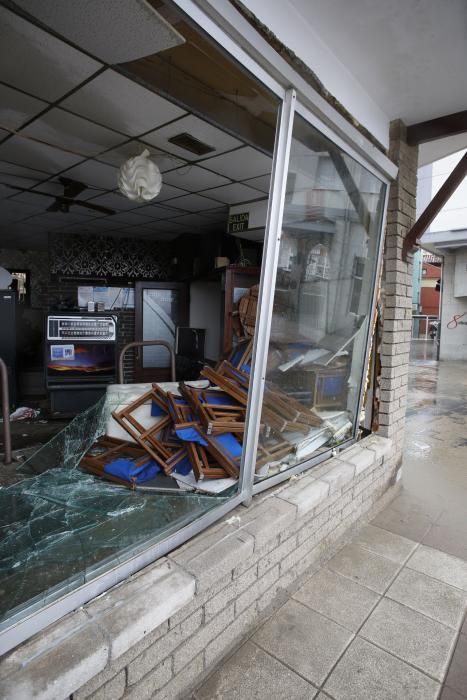 El temporal deja huella en la costa gozoniega